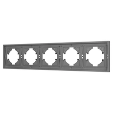 Изображение Рамка пластиковая FRM-TENDO-PL-5-GR (Arlight, Графитовый матовый)