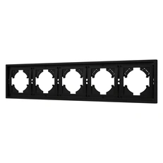 Изображение Рамка пластиковая FRM-TENDO-SFPL-5-BK (Arlight, Черный soft-touch)