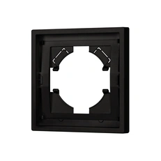 Изображение Рамка пластиковая FRM-TENDO-SFPL-1-BK (Arlight, Черный soft-touch)